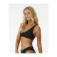 2. RIP CURL Premium Surf D-Dd Deep V Black Swim Bra