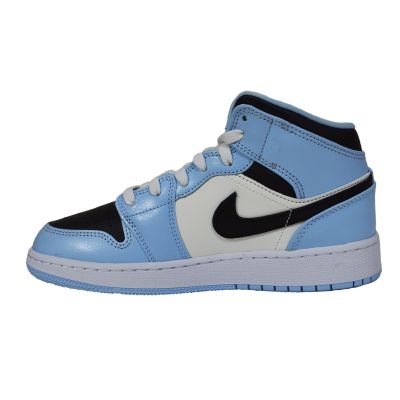 2. Air Jordan Mid Ice Blue 2022 (GS) Kids' Sports Shoes - 555112-401