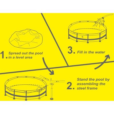 28. OVAL FRAME POOL 300X76CM 17798