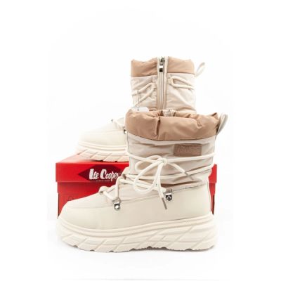 10. Lee Cooper women's winter hiking shoes, insulated, beige and cream