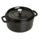 10. Staub Round Cast Iron Pot - 3.8 ltr, Black