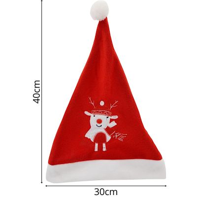7. CLASSIC SANTA CLAUS HAT 30X40CM REINDEER