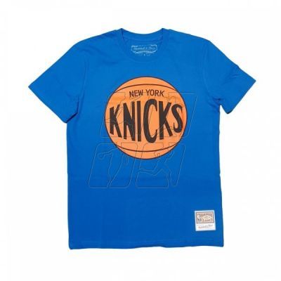 Mitchell &amp;Ness NBA New York Knicks Team Logo Tee M BMTRINTL1268-NYKROYA