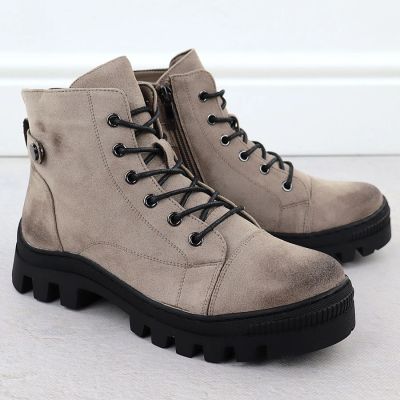 14. Khaki Women's Ankle Boots Potocki Z25-JE19317