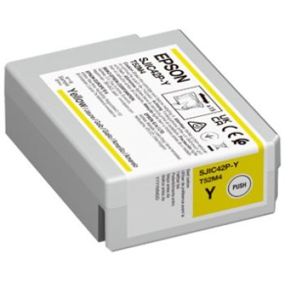 2. Epson SJIC42P-Y ink cartridge 1 pc. Original Yellow