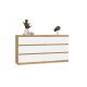 3. M6 MALWA CHEST OF DRAWERS 140 CM 6 DRAWERS ART/WHITE SET