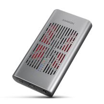 Axagon EEM2-20GD Hard Drive Docking Station USB 3.2 Gen 2 (3.1 Gen 2) Type-C Black, Gray