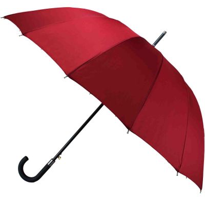 2. Long semi-automatic umbrella with 16 ribs, red, SEMI LINE