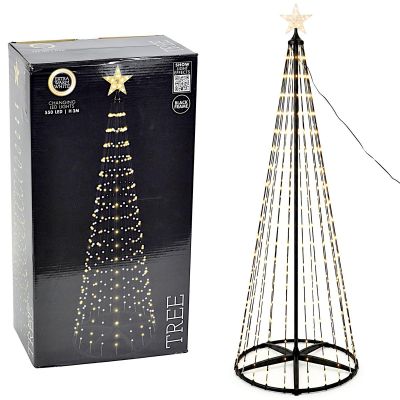 DECORATIVE CHRISTMAS TREE 550LED SUPER WARM WHITE 300CM BLACK