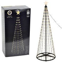 DECORATIVE CHRISTMAS TREE 550LED SUPER WARM WHITE 300CM BLACK