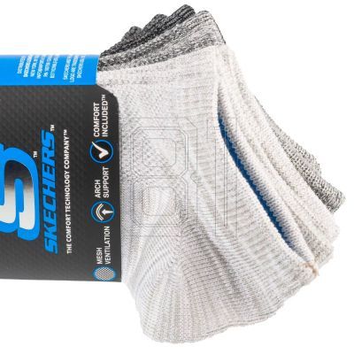 3. Skechers 6pk Boys No Terry Socks S112222-GRY Gray 31-34