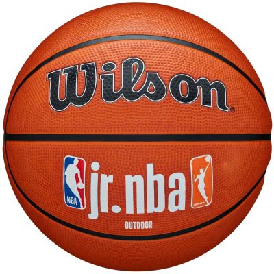10. Wilson Jr NBA Logo Auth Outdoor Basketball WZ3011801XB6