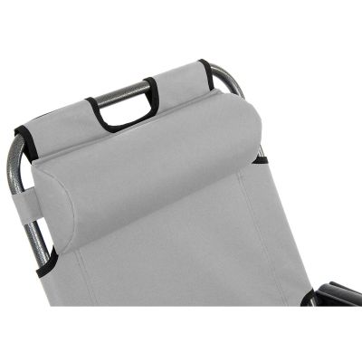 13. MULTIPLE-POSITION LEVEL CHAIR WITH HEADREST, GRAY