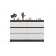 5. M6 MALWA CHEST OF DRAWERS 120CM ANT/WHITE SET