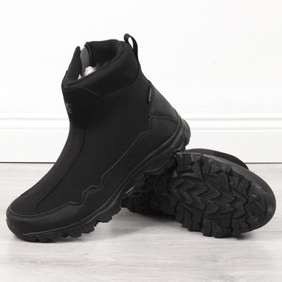 5. Men's waterproof snow boots black DK