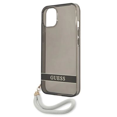 6. Guess GUHCP13SHTSGSK iPhone 13 mini 5.4" black/black hardcase Translucent Stap