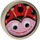 3. KIDS ANIMAL WALL CLOCK 20 CM LADYBUG