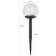 36. DECORATIVE SOLAR BALL LAMP 10X34.5CM
