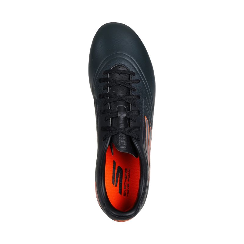 3. Skechers Razor 1.5 Academy FG Football Boots Black and Orange 252015 BKOR