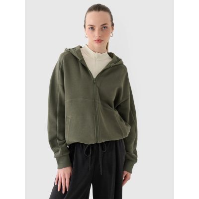 Women's sweatshirt with a hood, 4F 4FRAW24TSWSF2055-43S