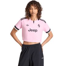 adidas Juventus 26/27 Away Cropped Jersey Women's Pink/Black KB8842
