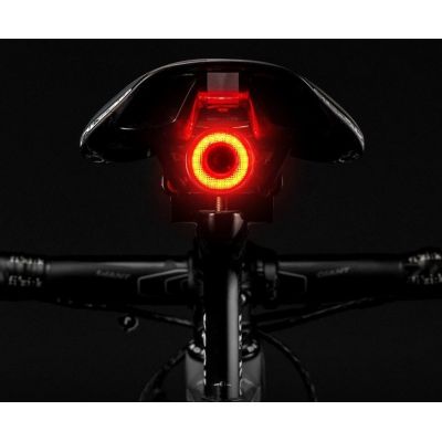 Rockbros Q5 Rear Bike Light with Intelligent Stop System - Black