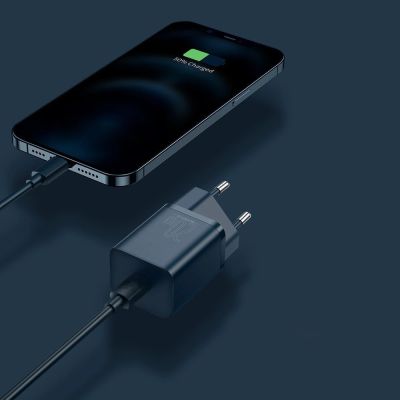 13. Baseus Super Si 1C fast charger USB Type C 20W Power Delivery + USB Type C - Lightning cable 1m blue (TZCCSUP-B03)