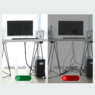 10. Baseus Rainbow Circle hook and loop Straps - Velcro tape Velcro cable organizer 3m gray (ACMGT-F0G)