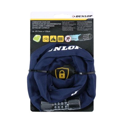 4. Dunlop bicycle lock chain with code 120 cm1042541