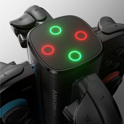 7. AmazingThing Thunder Pro PlayDock Charger for Nintendo Switch 2 Controllers - Black