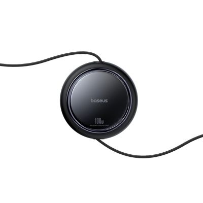 4. Baseus Bright Mirror Series USB-C Retractable Cable - 2 x USB-C 100W 1m - Black