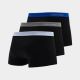 3. Calvin Klein Men’s Relaxed Boxer Briefs, 3-Pack, Stylish Cotton, Black/Blue