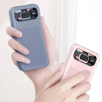 9. Acefast powerbank 10000mAh Sparkling Series fast charging 30W gray (M1)