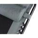 15. FOLDABLE GARDEN DECHAIR MULTIFUNCTIONAL 162X52/65X110CM BLACK AND GREY