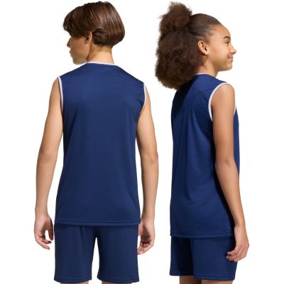 4. adidas Entrada 26 Sleeveless Jersey Kids' Shirt Navy KB3936