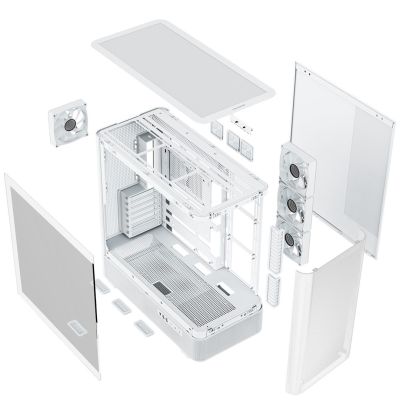 11. MODECOM VOLCANO AQ 300 ARGB MIDI CASE WHITE