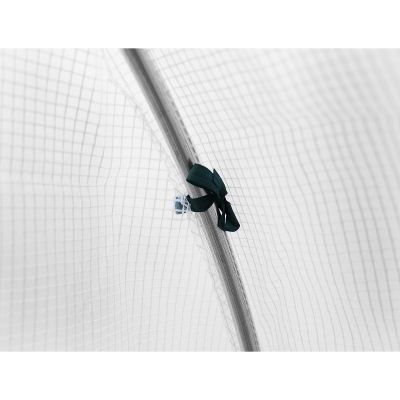 11. GREENHOUSE GARDEN TUNNEL 200x200x200CM PE STRUCTURE WHITE STEEL