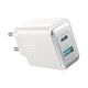 6. Joyroom JR-TCF15 network charger USB-C / USB-A 30W - white