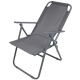 6. CAMPING CHAIR WITH ARMRESTS 61x66x65-108CM FOLDING DARK GRAY ENERO CAMP - 2nd QUALITY