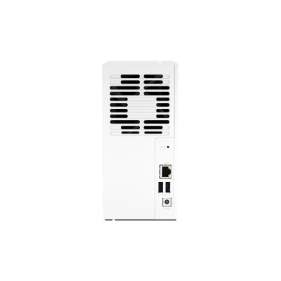 4. Qnap TS-233, Tower, 2 x 2.5"/3.5" SATA, ARM 2.0GHz Quad core, 2GB, 1 x 1GbE, External adapter (PSU)