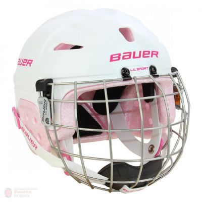 4. Bauer LIL Sport Yth Combo Hockey Helmet