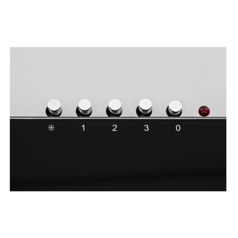 4. Chimney Hood AKPO WK-4 NERO ECO 60 GREY / BLACK GLASS