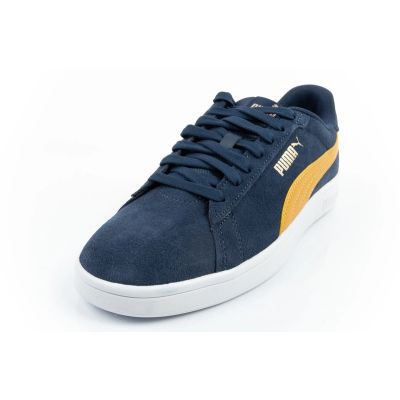 3. Puma men's sports shoes sneakers Smash 3.0 leather classic fashionable navy blue