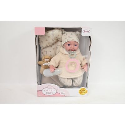 BAYER Reborn Doll 38cm + accessories 93827AN 21170