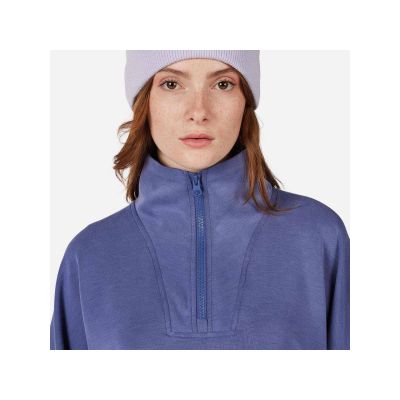 5. ROSSIGNOL W CHAVANETTE HZ SCUBA FLEECE women's sweatshirt blue