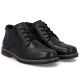 4. Men's comfortable leather ankle boots, insulated, black, Rieker 10504-00