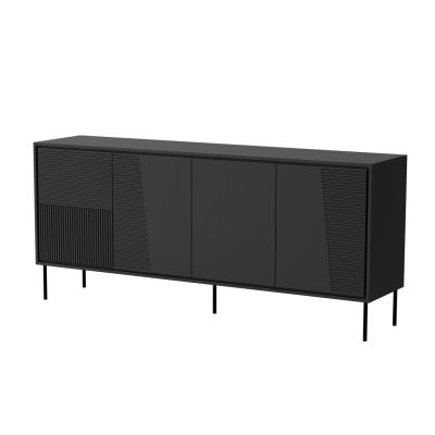 2. Chest of drawers 4D ABI 200x45x88 black matt
