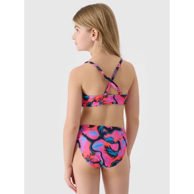 3. Girls' two-piece swimsuit 4F JUNIOR 4FJWSS25UBKSF046-90A