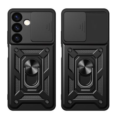 2. Hybrid Armor Camshield armored case for Samsung Galaxy S24+ with camera cover - black