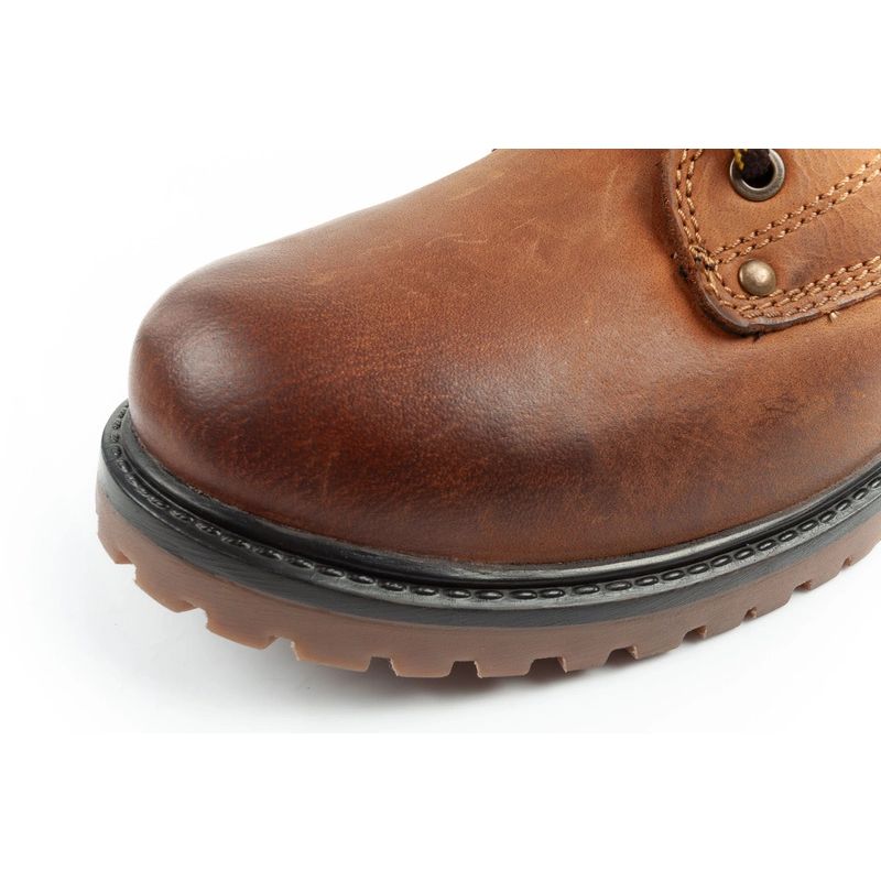 6. Wrangler Yuma men's boots, Chelsea boots, elegant leather, brown, white